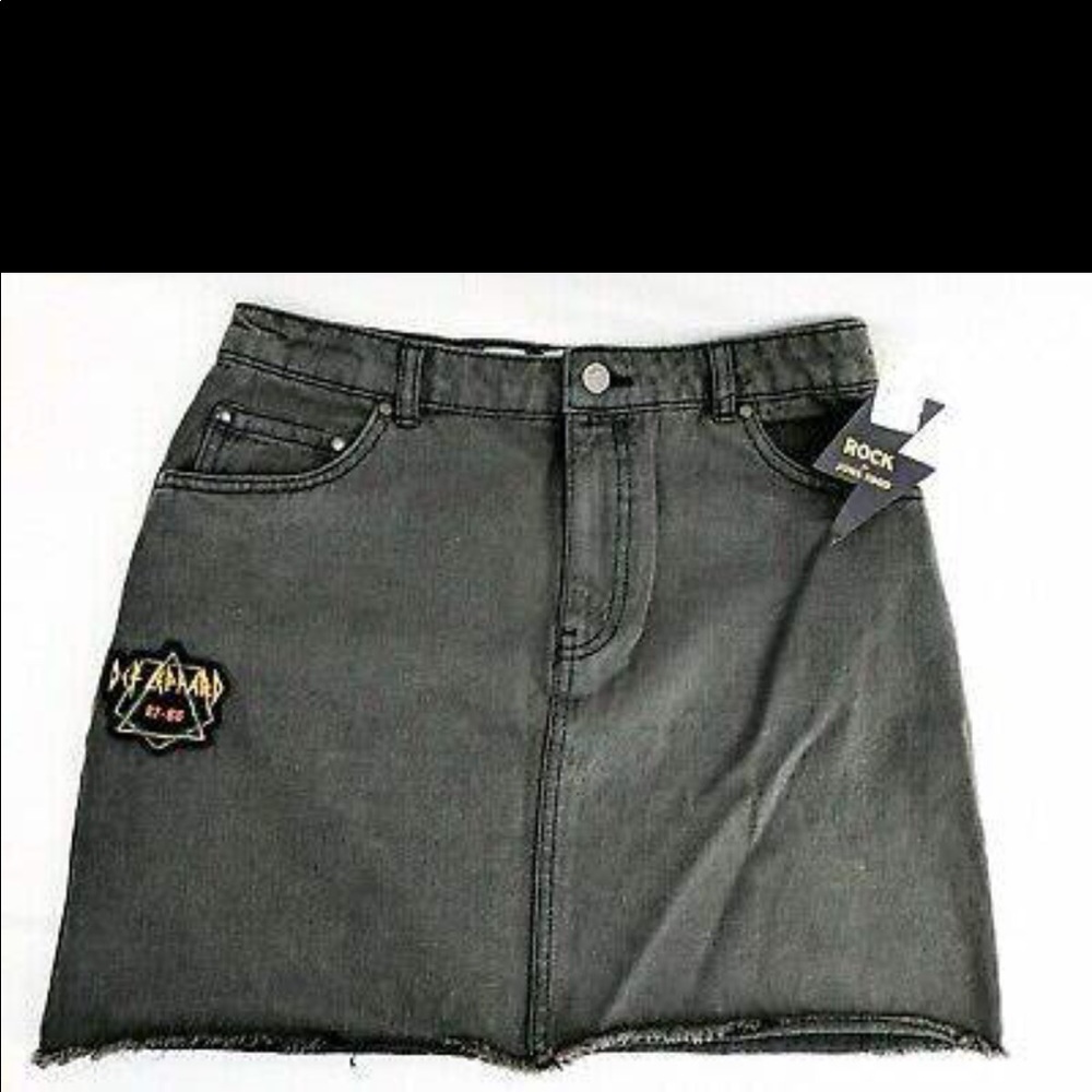Junkfood Def Leppard Mini Skirt